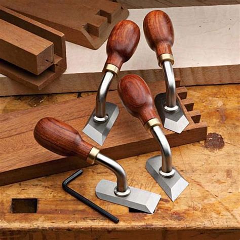 Special Trim Chisel Set Fits In Tight Spaces - Fine Woodworking Tools | Woodworking hand tools ...