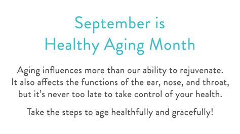 Healthy Aging Month