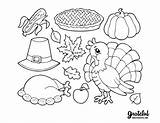 Thanksgiving Preschool Coloring Pages Printables sketch template