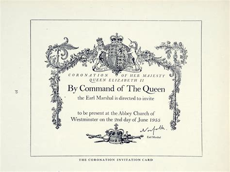 Coronation invitation - The National Archives