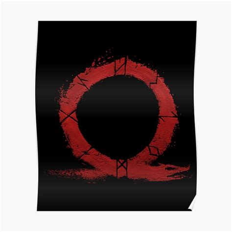 "God of War PS4 - Omega Symbol" Poster for Sale by KosoricRados | Redbubble