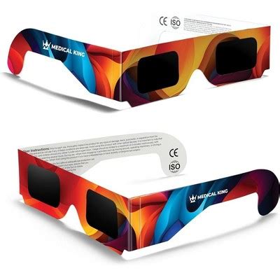 Solar Eclipse Glasses 2 Pack - 2024 Ce And Iso Certified 2024 Multicolor Safe Shades For Direct ...