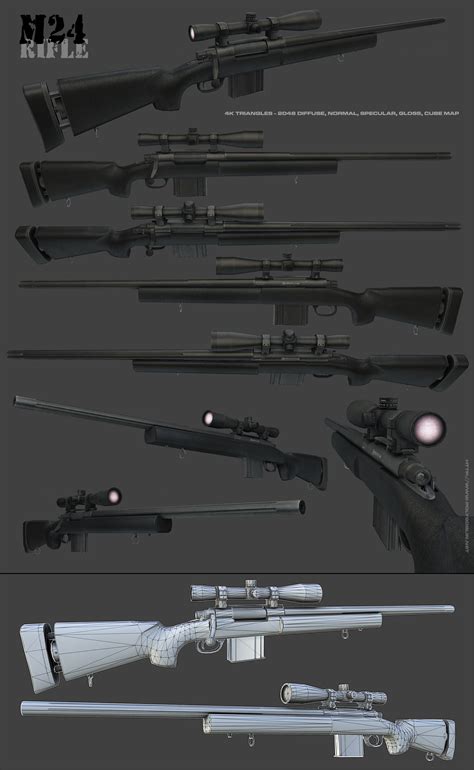 M24 Sniper Rifle by Polygoblin on DeviantArt