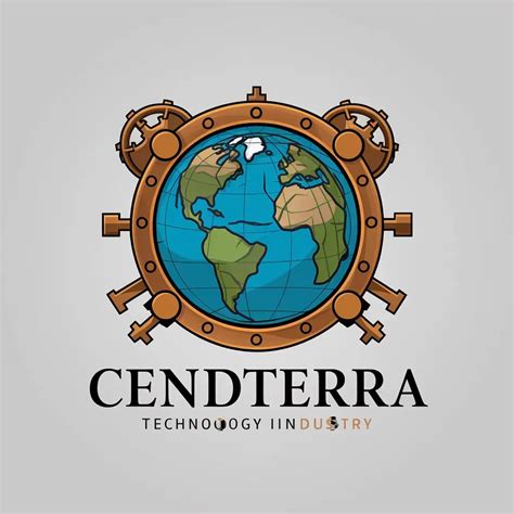 LOGO Design for CENDTERRA Earth in Steampunk Style with Soviet Union ...