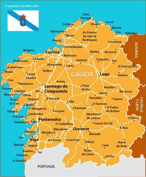 Map of Galicia | España