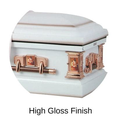 White and Pink Coffin (Casket) - The Matriarch Paris Rose – Titan Casket