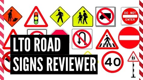 LTO EXAM REVIEWER TRAFFIC SIGN EDITION (2021) (Tagalog) - YouTube