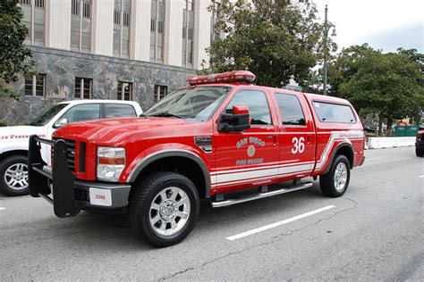 SAN DIEGO FIRE DEPARTMENT (SDFD) - FORD PICKUP TRUCK | Fire trucks, Ford pickup trucks, Fire ...