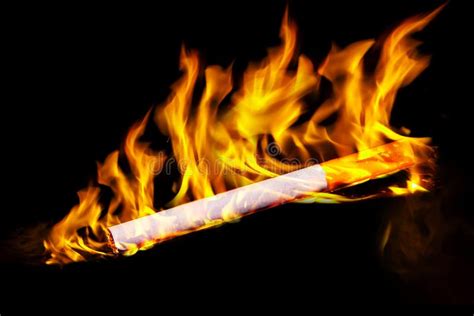 Cigarette In Fire Stock Photography - Image: 16929542