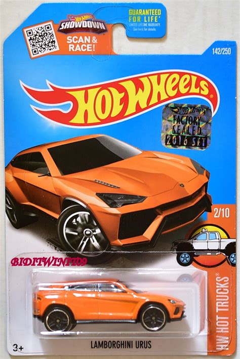 HOT WHEELS 2016 HW HOT TRUCKS LAMBORGHINI URUS #2/10 ORANGE FACTORY SEALED 2022 2023 is in stock ...