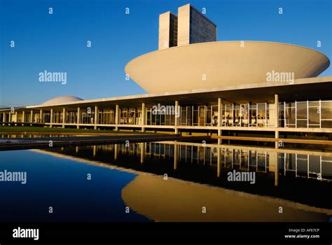 Brasilia architecture. Brazil National Congress Architect Oscar ...