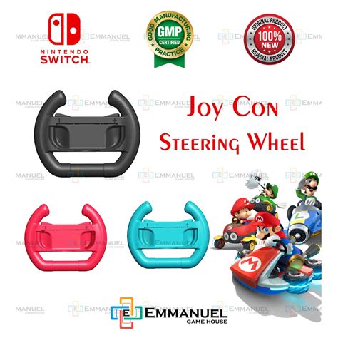 Nintendo Switch /OLED Dobe Joycon / Joy-con / Joy Con / Steering Wheel for Mario Kart 8 Deluxe ...