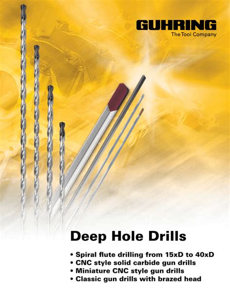 Deep Hole Drills