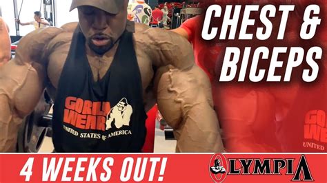 Brandon Curry Chest & Bicep Workout 4 WEEKS OUT 2020 Mr Olympia! - YouTube