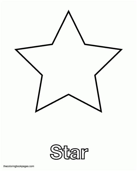 Star Coloring Pages For Preschoolers - Coloring Home