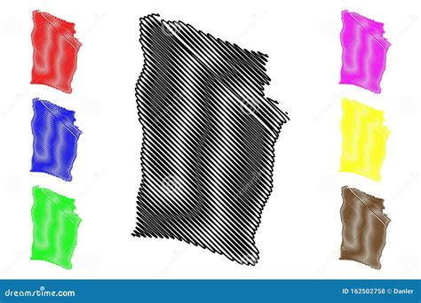 Derna District Districts of Libya, State of Libya, Cyrenaica Map Vector ...