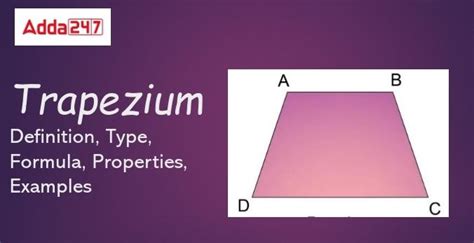 Properties Of Trapezium