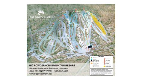 Big Powderhorn Ski Map And Resort Information - Free Piste Map