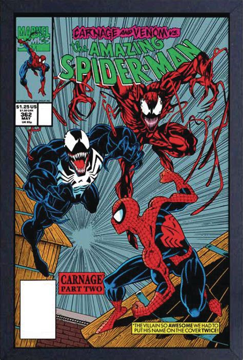 DEC228517 - SPIDERMAN VENOM/CARNAGE COMIC FRAMED PRINT - Previews World