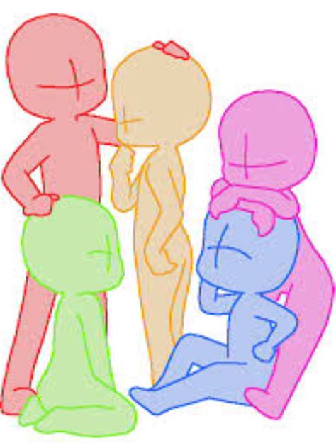 Pin em Anime template | Desenhos de chibi, Base de desenho, Desenho de poses