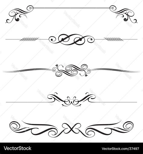 Decorative elements Royalty Free Vector Image - VectorStock