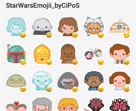 Star Wars Emoji sticker pack - Telegram Stickers Hub Collection