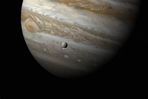 Download Jupiter And Moon Europa Wallpaper | Wallpapers.com