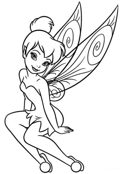 Tinkerbell Black and White Logo