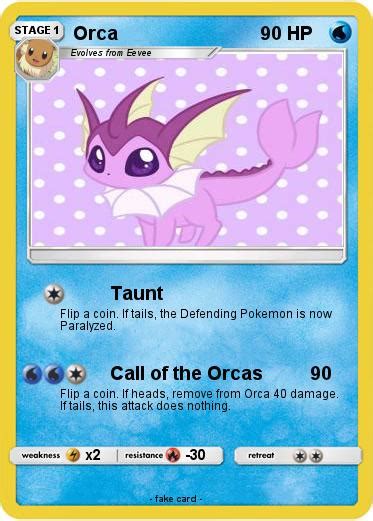 Pokémon Orca 88 88 - Taunt - My Pokemon Card