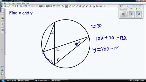 Inscribed Angle Examples