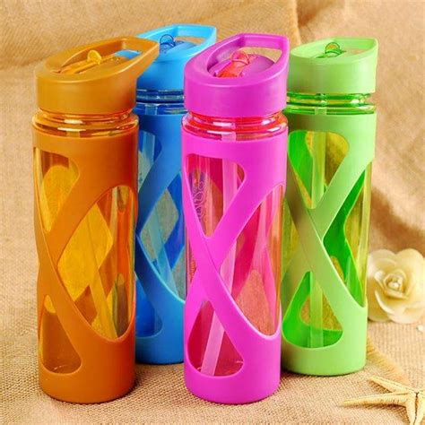 Portable Wide Neck Water Bottle with Straw | Sporty Bottle