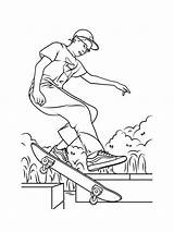Skateboard Coloring Sheet sketch template