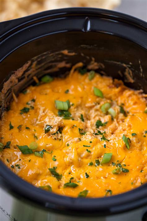 Slow Cooker Buffalo Chicken Dip Recipe | Classic buffalo wing flavors in an easy dip made in the ...