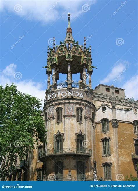 La Rotonda Barcelona stock photo. Image of adolf, pagoda - 87695856