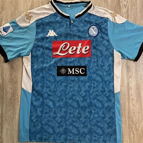 Vintage Napoli 🥾 Soccer Jersey No Size. Fits Like a... - Depop