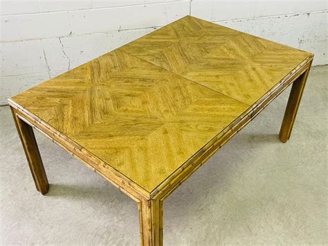 1970s Bamboo Style Dining Table For Sale at 1stDibs | 1970s dining ...