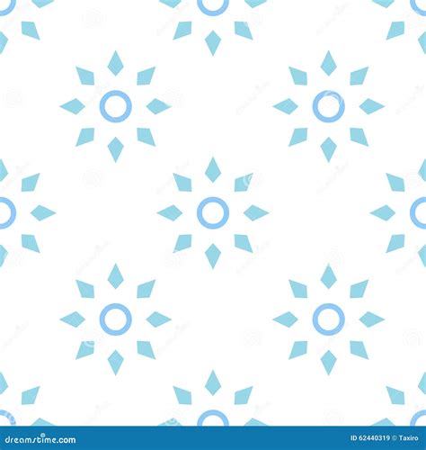 Snowflake pattern seamless stock vector. Illustration of crystal - 62440319