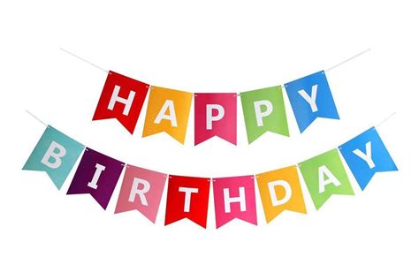 Happy Birthday Banner Party Flags Letters Shaped Bell Garland Flags For Kids Children Party ...