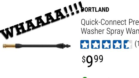 HARBOR FREIGHT PORTLAND PRESSURE WASHER WAND UPGRADE - YouTube