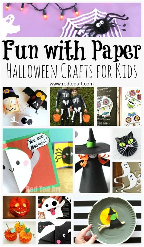 Easy Paper Halloween Crafts for Kids of All Ages - Red Ted Art - Kids Craft