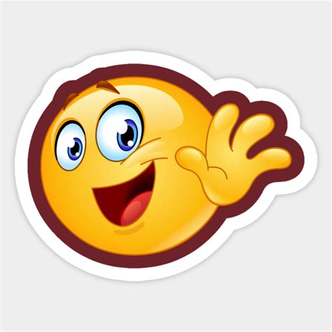 Bye Emoji Emoticon - Emoji - Sticker | TeePublic