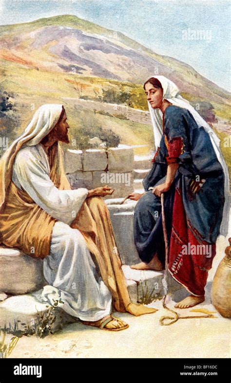 Woman At The Well With Jesus