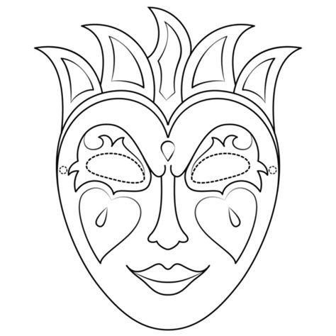 Mardi Gras Mask coloring page | Free Printable Coloring Pages