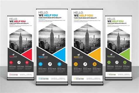 Creative Elegant Corporate Roll Up Banner Standee X-Banner Design ...