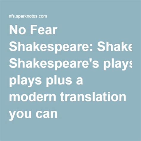 No Fear Shakespeare: Shakespeare's plays plus a modern translation you can understand (con imágenes)