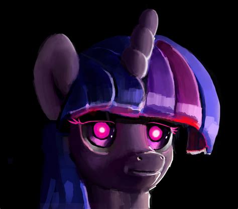 Twilight Sparkle with glowing red eyes by xbi on DeviantArt