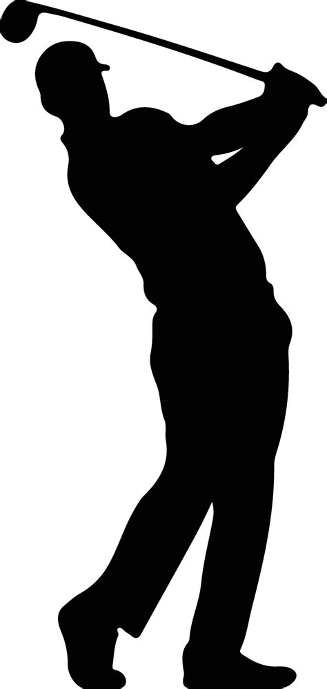 golfer black silhouette 38104133 Vector Art at Vecteezy