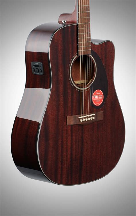 Fender CD-140SCE Dreadnought Acoustic-Electric Guitar, with Walnut ...