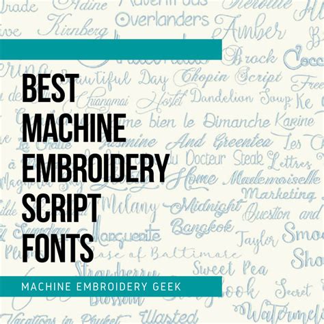 The best embroidery fonts for handkerchiefs - Machine Embroidery Geek