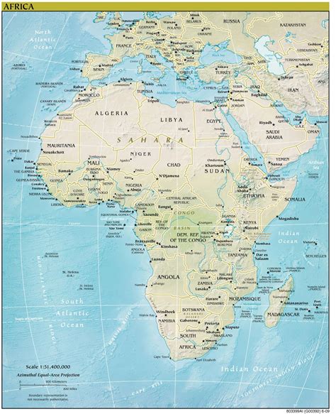 Africa Continent Map • Mapsof.net